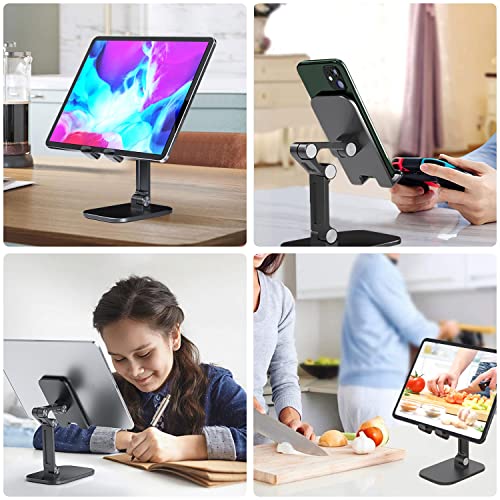 Hisemy Soporte para Celular，Soporte Celular de Altura y ángulo Ajustables，Soporte Celular Plegable Compatible con Dispositivos de 3,5 a 12"