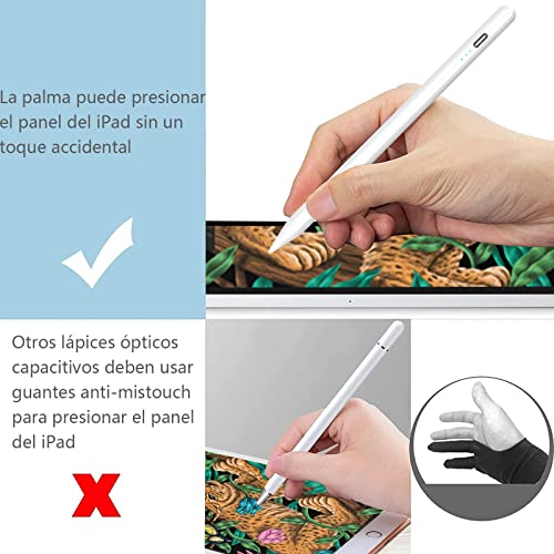 JESWO Pencil para iPad, Stylus Pen con Diseño Magnético y Sensible a la Inclinación, Lápiz iPad Compatible con Modelos 2018-2022, iPad Pro 11/12.9‘’, iPad 6/7/8/9ª, iPad Mini 5/6ª, iPad Air 3/4ª