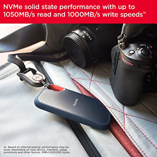 SanDisk SDSSDE61-1T00-G25 - Unidad de Estado sólido Externa de 1 TB de 1050 MB/s - USB-C, USB 3.2 Gen 2