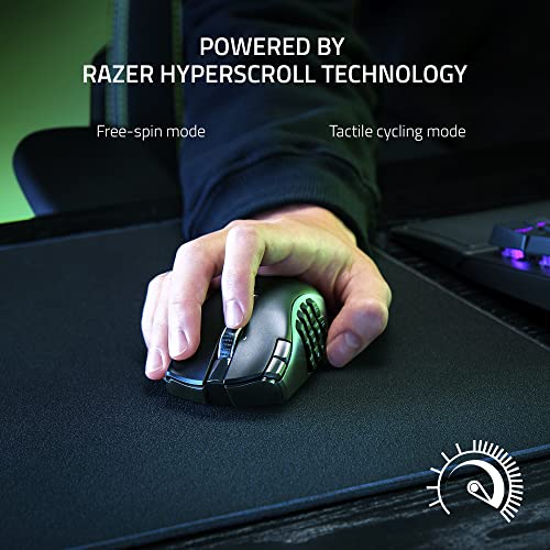 Razer Naga V2 HyperSpeed - Ratón Gamer Inalámbrico MMO (Reacondicionado)