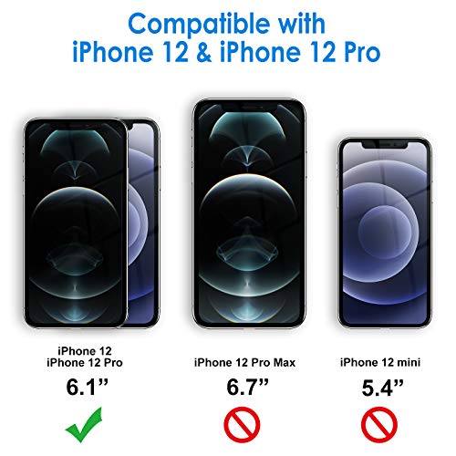 JETech Funda para iPhone 12/12 Pro 6,1 Pulgadas, Anti-Amarillo Carcasa Anti-Choques y Anti- Arañazos (Transparente)