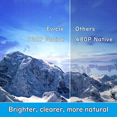 Proyector portátil con WiFi para laptop, computadora, HDMI, resolución 1080P, 120 pulgadas, brillo de 7500 lm, corrección trapezoidal, iOS/Android, para películas en exteriores y cine en casa (blanco)