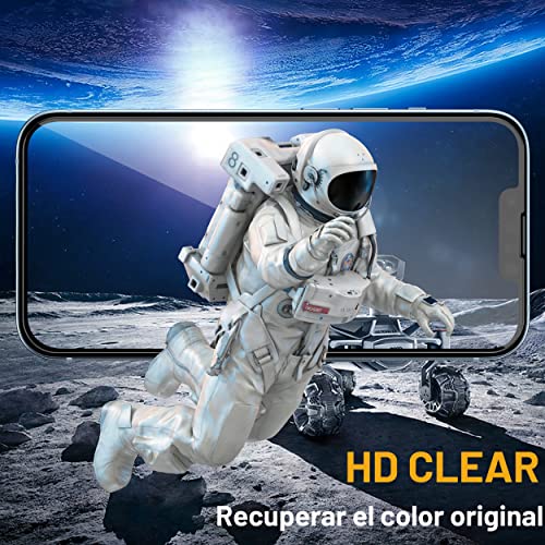 Jasinber 3-Pack Mica de Vidrio Cristal Templado Compatible con iPhone 14 y iPhone 13/13 Pro 6.1 Pulgadas