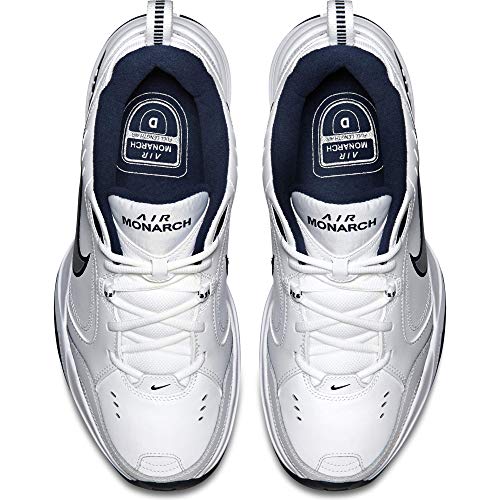 Nike Air Monarch IV-415445-102 Zapatillas de Deporte para Hombre, Color White/Metallic Silver, 10