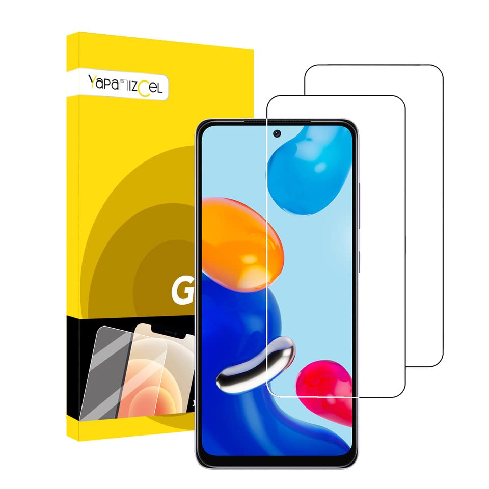 YAPANIZCEL Mica para XIAOMI REDMI Note 11, Redmi Note 11S 2 Unidades, Mica Cristal Templado Protector de Pantalla Compatible con Redmi Note 11 Cristal Vidrio Templado, 2 Unidades