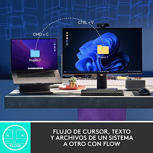 Logitech MX Master 3S - Mouse Inalámbrico de Desempeño, Scrolling Ultra-rápido, 8K dpi, Seguimiento sobre Vidrio, Clics Silenciosos, USB-C, Bluetooth, Windows, Linux, Chrome - Grafito