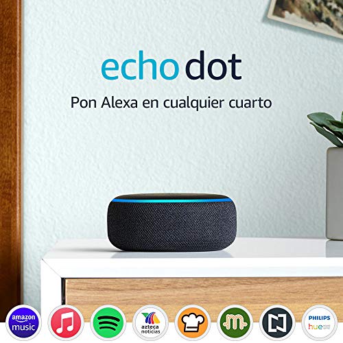 Echo Dot (3ra generación) - Bocina inteligente con Alexa, negro