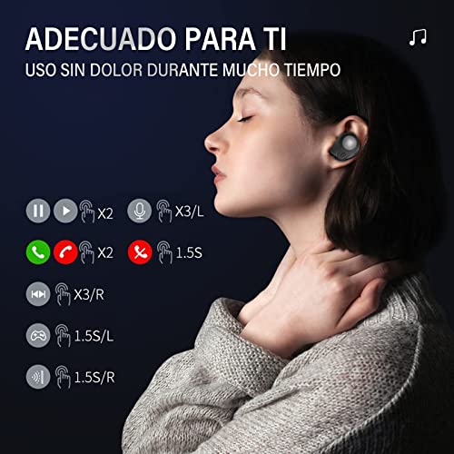 SEASKY Auricular Bluetooth inalámbrico Carga rápida Mini Auricular ina