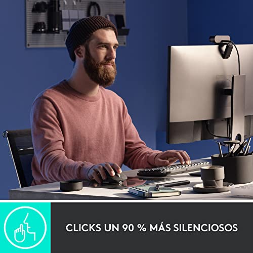 Logitech MX Master 3S - Mouse Inalámbrico de Desempeño, Scrolling Ultra-rápido, 8K dpi, Seguimiento sobre Vidrio, Clics Silenciosos, USB-C, Bluetooth, Windows, Linux, Chrome - Grafito