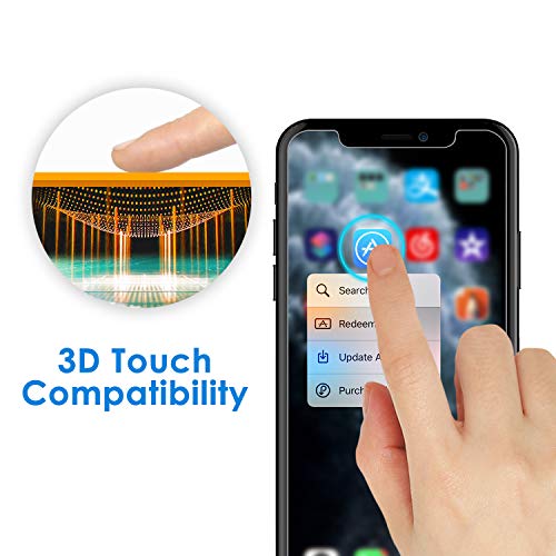 JETech Protector de Pantalla para iPhone 11 Pro, iPhone XS y iPhone X 5,8″, Mica de Cristal Vidrio Templado, 2 Unidades