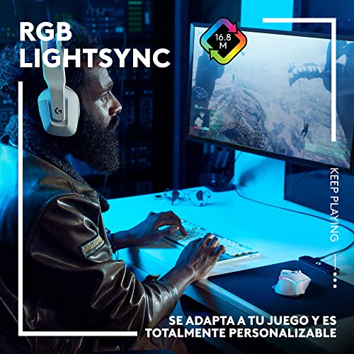 Logitech G502 X Plus Lightspeed Mouse Óptico Inalámbrico RGB para Gaming - Interruptores híbridos LIGHTFORCE, LIGHTSYNC RGB, Sensor Gaming Hero 25K, Compatible con PC - macOS/Windows - Negro