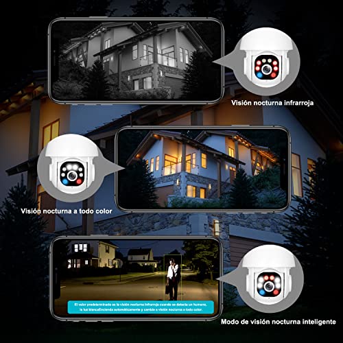 360° 1080P HD Camara De Seguridad WIFI Inalambrica Con Audio Para Casa  Exterior 
