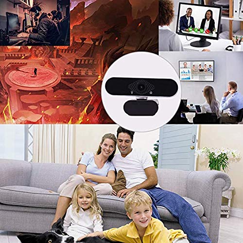 Webcam USB 1080p/2K Con Micrófono - Para Videollamadas, Clases Online Y Streaming