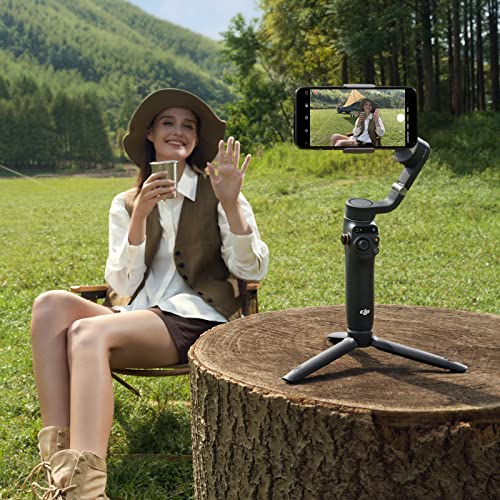 DJI Estabilizador para Smartphones OSMO Mobile 6, estabilizador en Tres Ejes, Brazo Extensible Integrado, portátil y Plegable, estabilizador para videoblogs, vídeos de Youtube y TikTok, OF200
