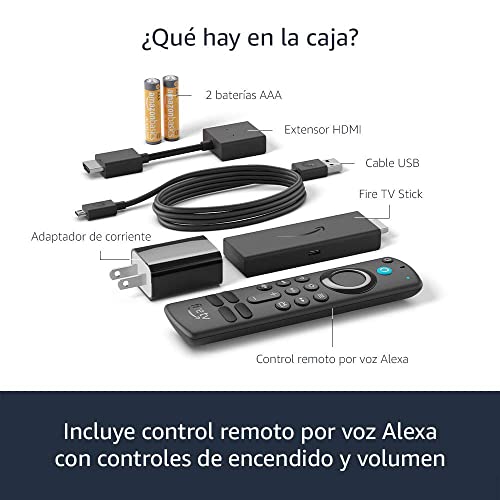 Fire TV Stick con control remoto por voz Alexa (incluye control de TV), Dispositivo de streaming HD, edición 2021