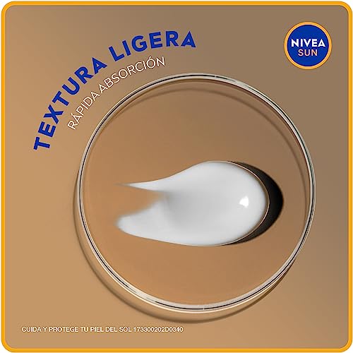 NIVEA SUN Protector Solar Facial Control De Brillo (50 ml), con Efecto Matificante de Larga Duración, Bloqueador solar FPS 50+, no Grasoso para Todo Tipo de Piel