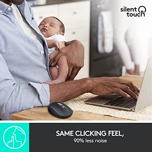 Logitech M585 - Ratón inalámbrico multidispositivo (Bluetooth o USB, Grafito)