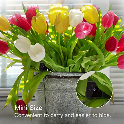 Camara Espia, Mini Camara Espia 1080P HD Cámara Espía de Seguridad con Visión Nocturna Detección de Movimiento Grabación en Bucle Mini Camara para Interiores o Exteriores Admite Tarjeta Micro SD 128GB