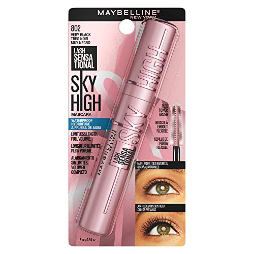 Maybelline Mascara lash sensational sky high A prueba de Agua Negro