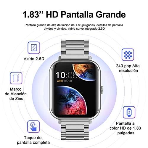 2022 Nuevo Reloj Inteligente Mujer Con Hacer Llamadas Hombres Mujeres  Smartwatch Presión Arterial Deportes Fitness Tracke Para Android Samsung  Apple