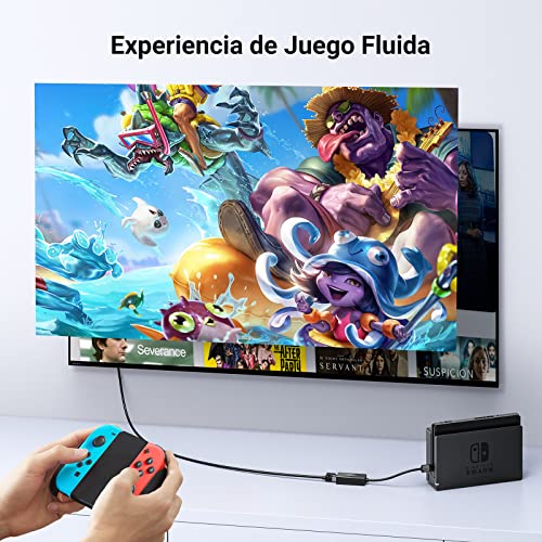 UGREEN Adaptador Ethernet USB 2.0, Tarjeta de Red LAN Ethernet 100Mbps, USB RJ45 Compatible con Switch, Wii, Wii U, Surface Pro, XiaoMi Mi Box S 3, MacBook, Chromecast