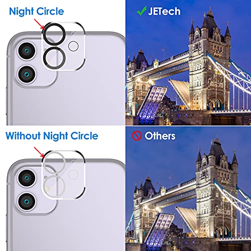 JETech Protector de Pantalla Privacidad para iPhone 11 6,1 Pulgadas, con Protector de Lente de Cámara, Mica Película de Cristal Vidrio Templado Anti Espía, 2 Paquetes Cada Uno