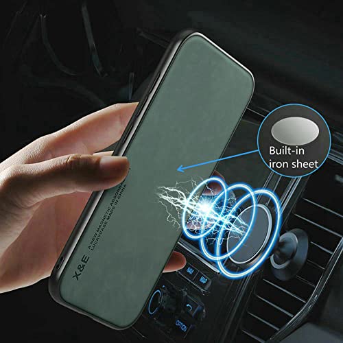 Kepuch Silklike Funda para Huawei P30 Pro - Case Carcasa Placa de Metal Incorporada para Huawei P30 Pro - Verde