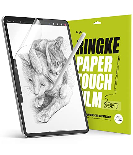 Ringke Paper Touch Film Soft (2 Piezas) Compatible con Mica iPad Pro 11 / iPad Air 5 / iPad Air 4 Protector de Pantalla Mate Sensación de Papel