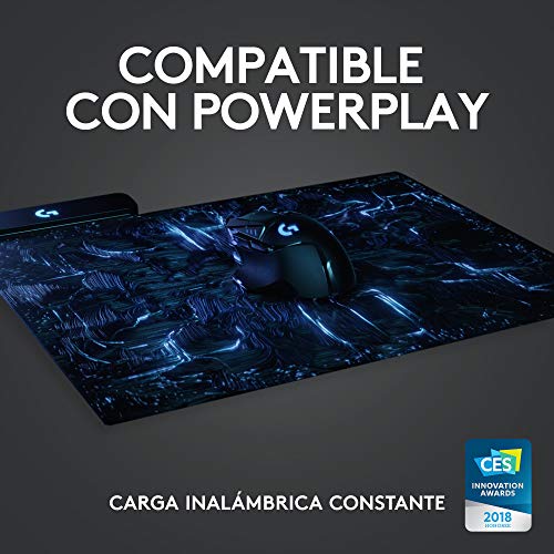 Logitech G502 LIGHTSPEED Mouse Gaming Inalámbrico, HERO 25K, 25,600 DPI, RGB, Peso Reducido, 11 Botones Programables, Batería Larga Duración, POWERPLAY-compatibile, PC, Negro