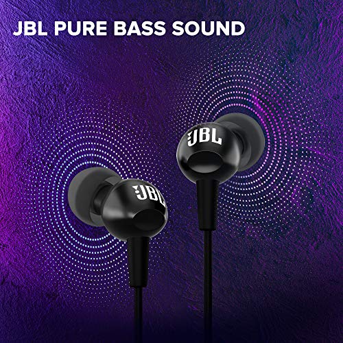 JBL C100SI Dentro de oído Biauricular Alámbrico Negro auricular para móvil - Auriculares (Alámbrico, Dentro de oído, Biauricular, Intraaural, 20 - 20000 Hz, Negro)