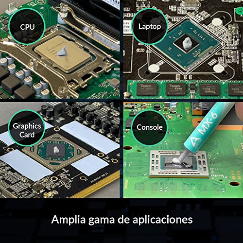 ARCTIC MX-6 (4 g) - Pasta térmica de máximo Rendimiento para CPU, Consolas, Tarjetas gráficas, portátiles, Muy Alta conductividad térmica, Larga Durabilidad, no Conductor, no Capacitivo