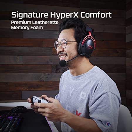 HyperX Cloud Alpha W Red HHSA1-DH-BK/G (Reacondicionado)