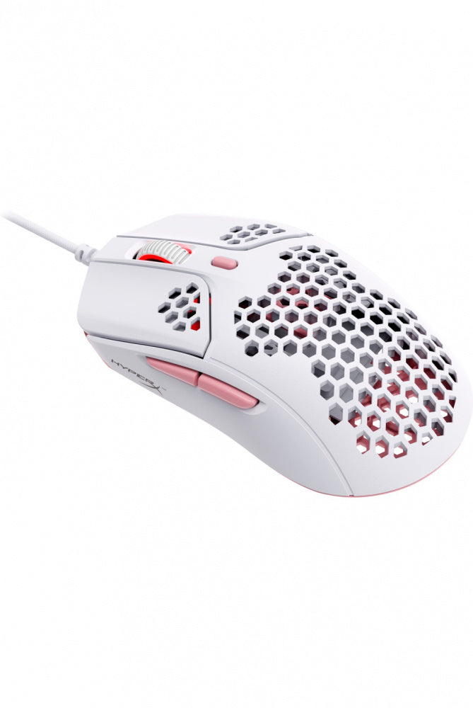 HyperX Pulsefire Haste - Ratón alámbrico para juegos color blanco/rosa (Reacondicionado)