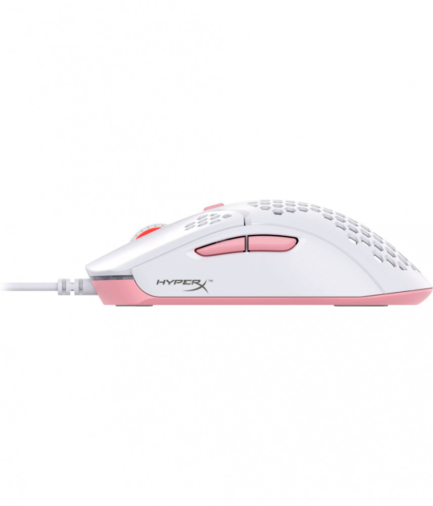 HyperX Pulsefire Haste - Ratón alámbrico para juegos color blanco/rosa (Reacondicionado)