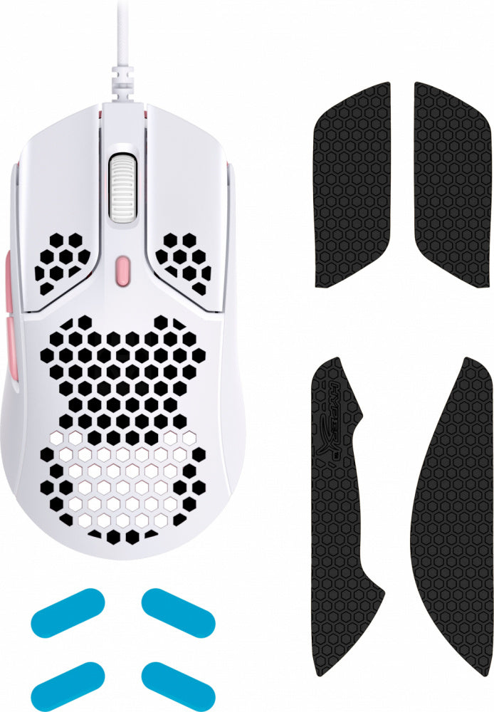HyperX Pulsefire Haste - Ratón alámbrico para juegos color blanco/rosa (Reacondicionado)