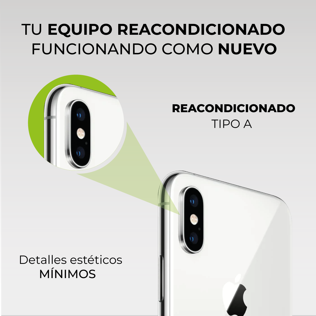 Apple iPhone X 256Gb Gris Espacial Reacondicionado - Tipo A