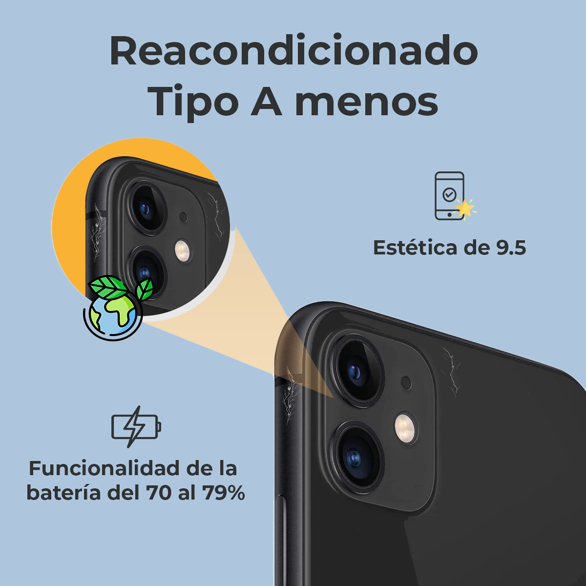 iPhone 11 Pro 256Gb Gold Reacondicionado Tipo A Menos